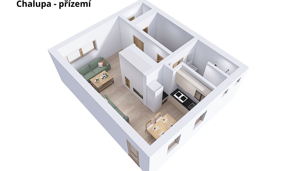 Prodej chaty/chalupy 68 m² s pozemkem 856 m², Ludvíkov – náhled fotky 6