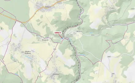 Dražba lesa 3 360 m², Vlastiboř