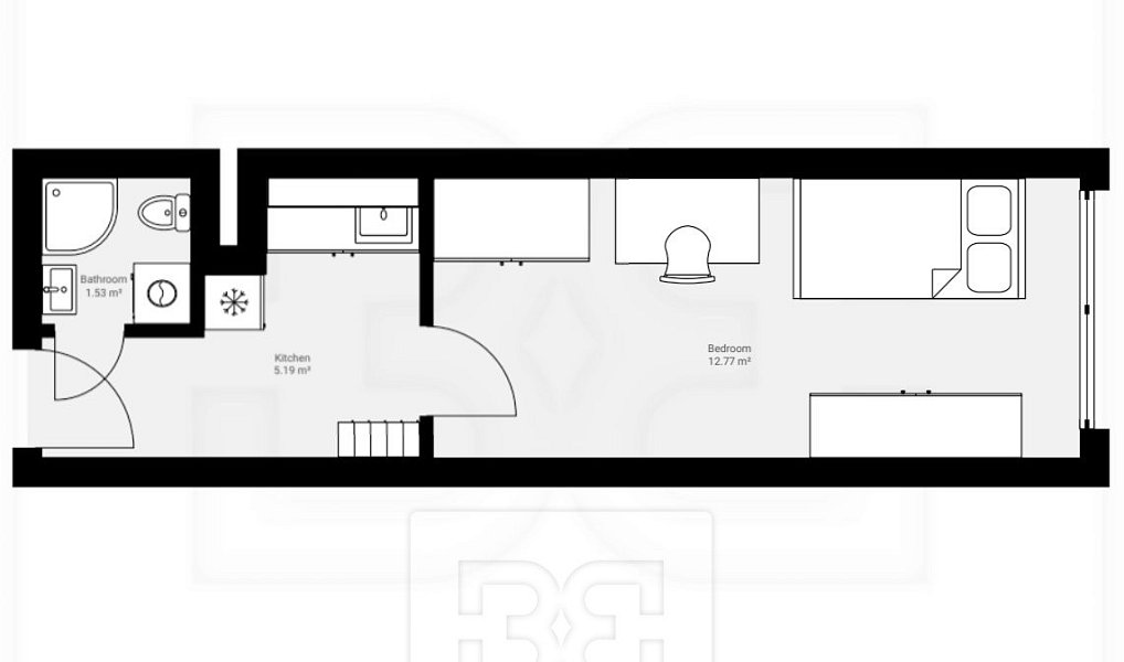 Pronájem bytu 1+1 20 m², Praha – náhled fotky 3