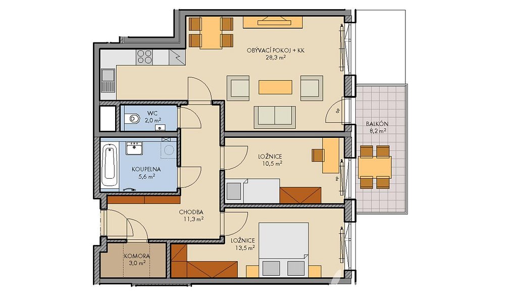 Prodej bytu 3+kk 79 m², Praha – náhled fotky 27
