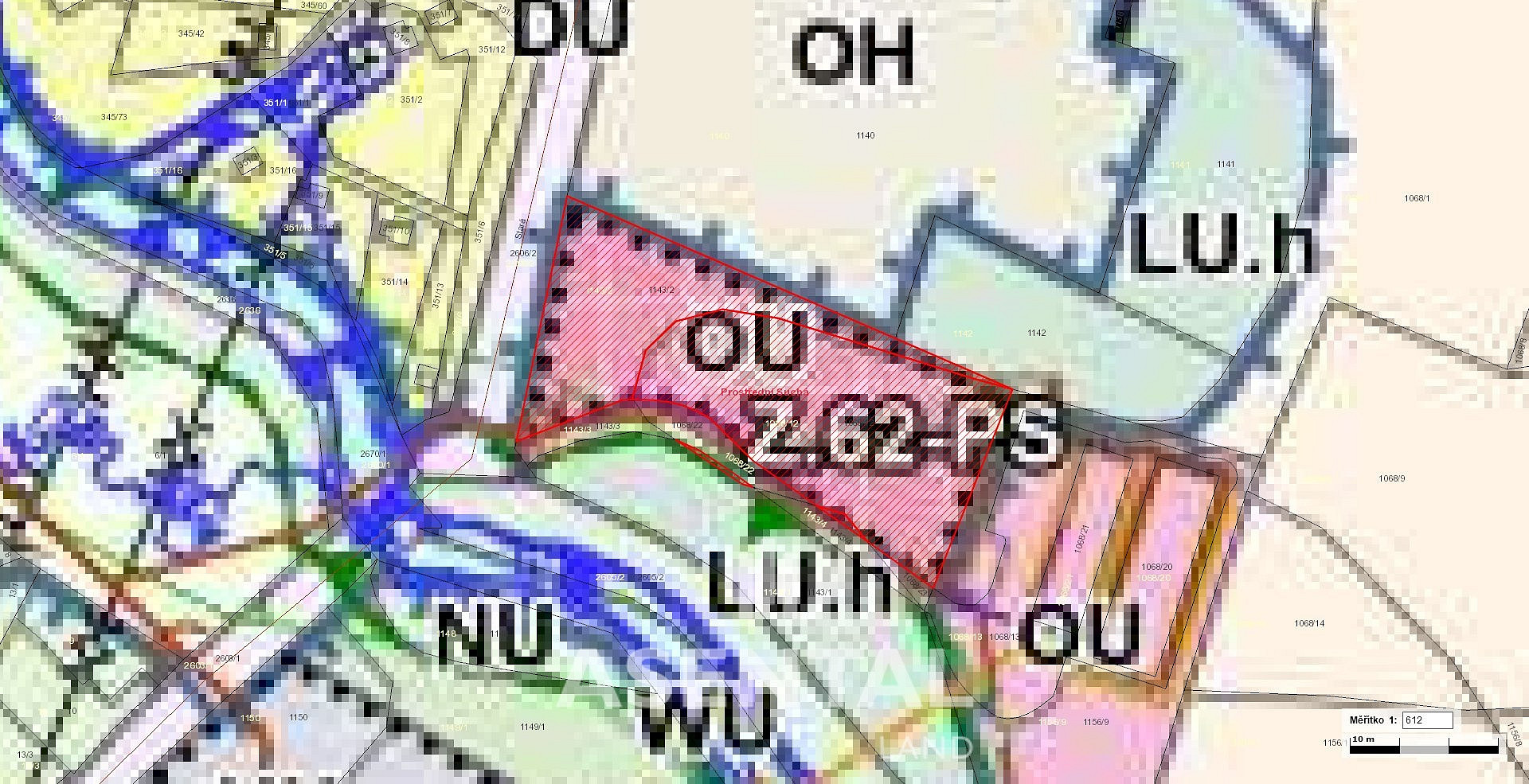 Prodej komerčního pozemku 3 555 m² – pohled 5
