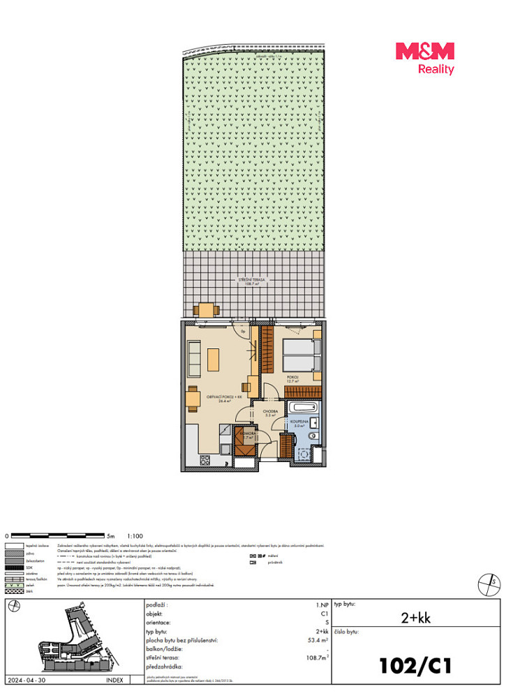 Prodej bytu 2+kk 53 m² – fotografie 3
