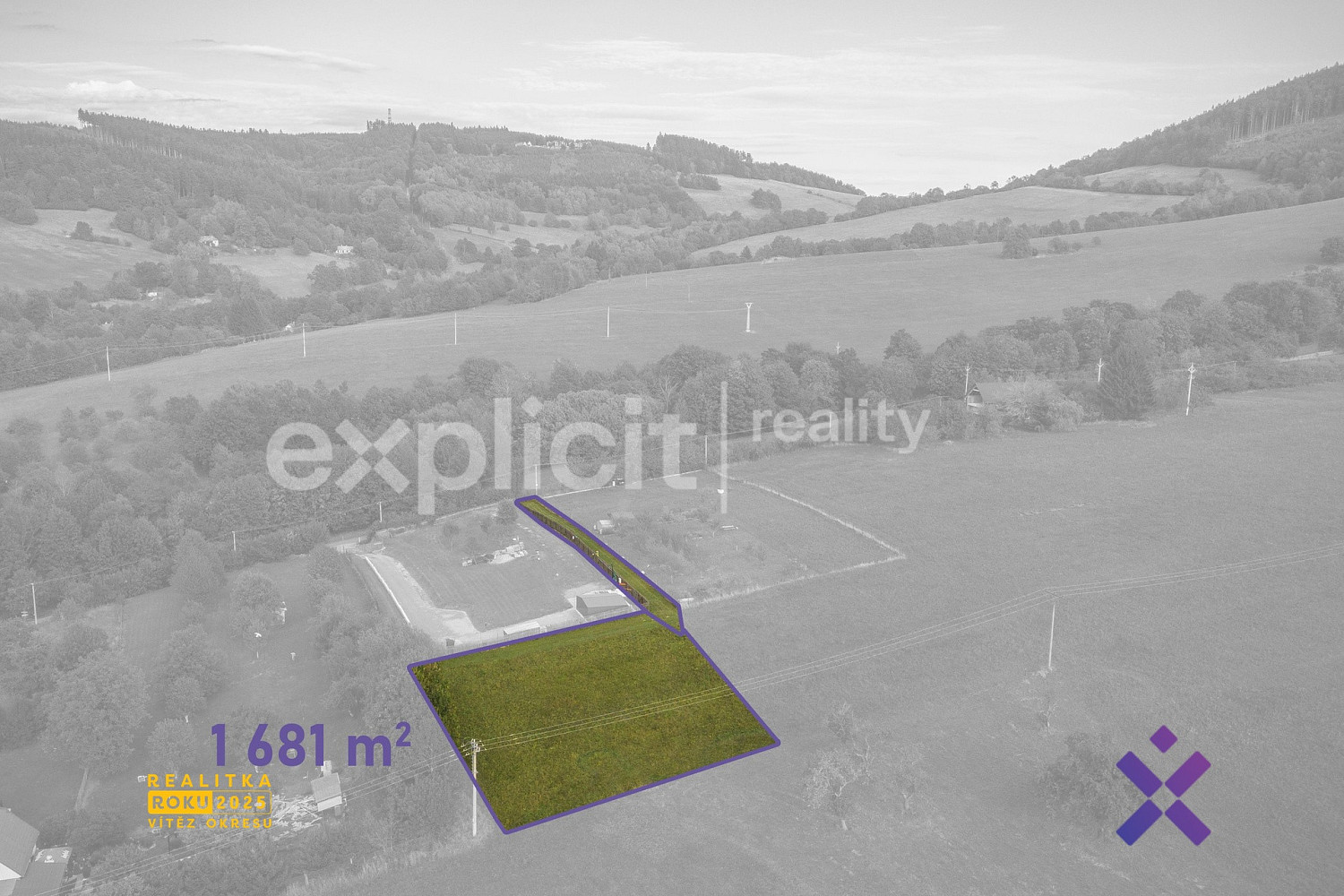 Prodej stavebního pozemku 1 681 m² – fotografie 5