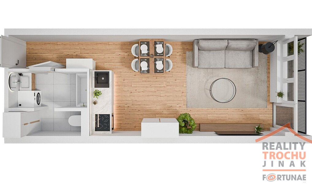 Prodej bytu 1+kk 30 m², Pardubice – náhled fotky 3