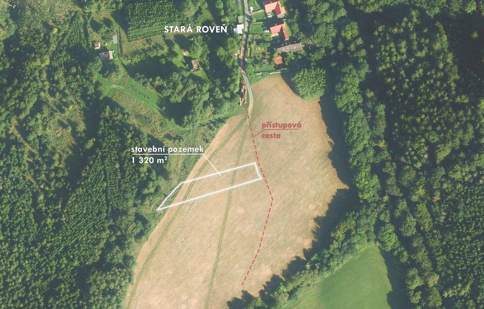Prodej stavebního pozemku 1 320 m²