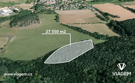 Prodej lesa 13 775 m², Čím, okres Příbram