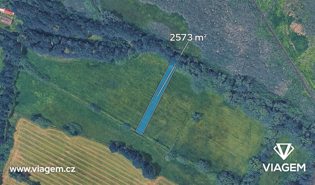 Prodej pole 643 m², Zliv – náhled fotky 3