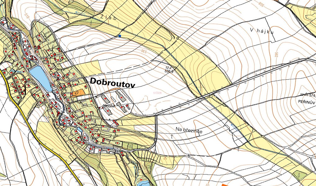 Prodej stavebního pozemku 292 m², Dobroutov – náhled fotky 3