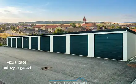 Prodej novostavby dvojgaráže 36m2, v lokalitě 2 min od Znojma, k. ú. Načeratice, Znojmo - Načeratice