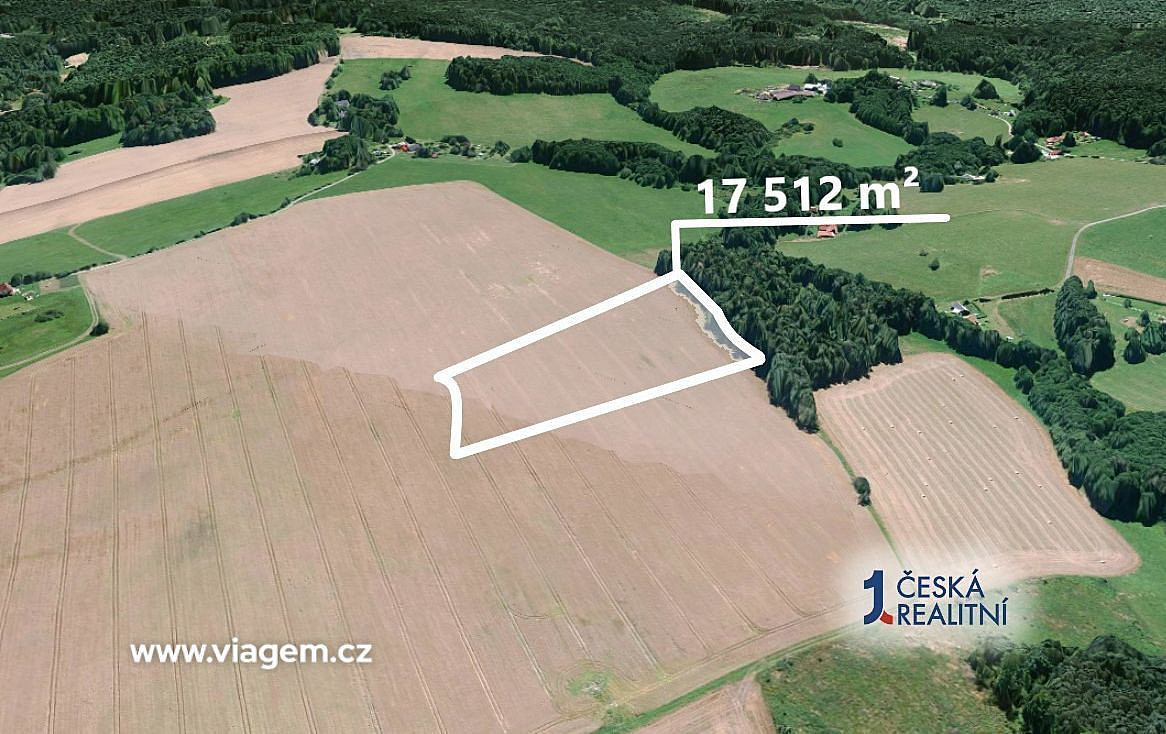 Pole 17 512 m², Podíl 28 % o výměře 4 864 m² – pohled 2