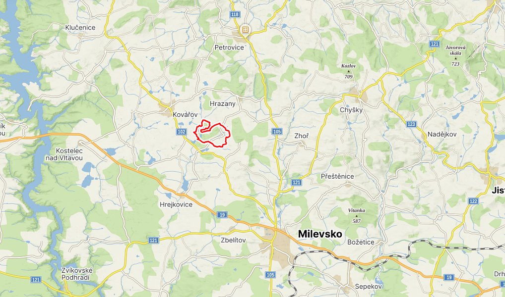 Prodej lesa 9 634 m², Hrazany – náhled fotky 5