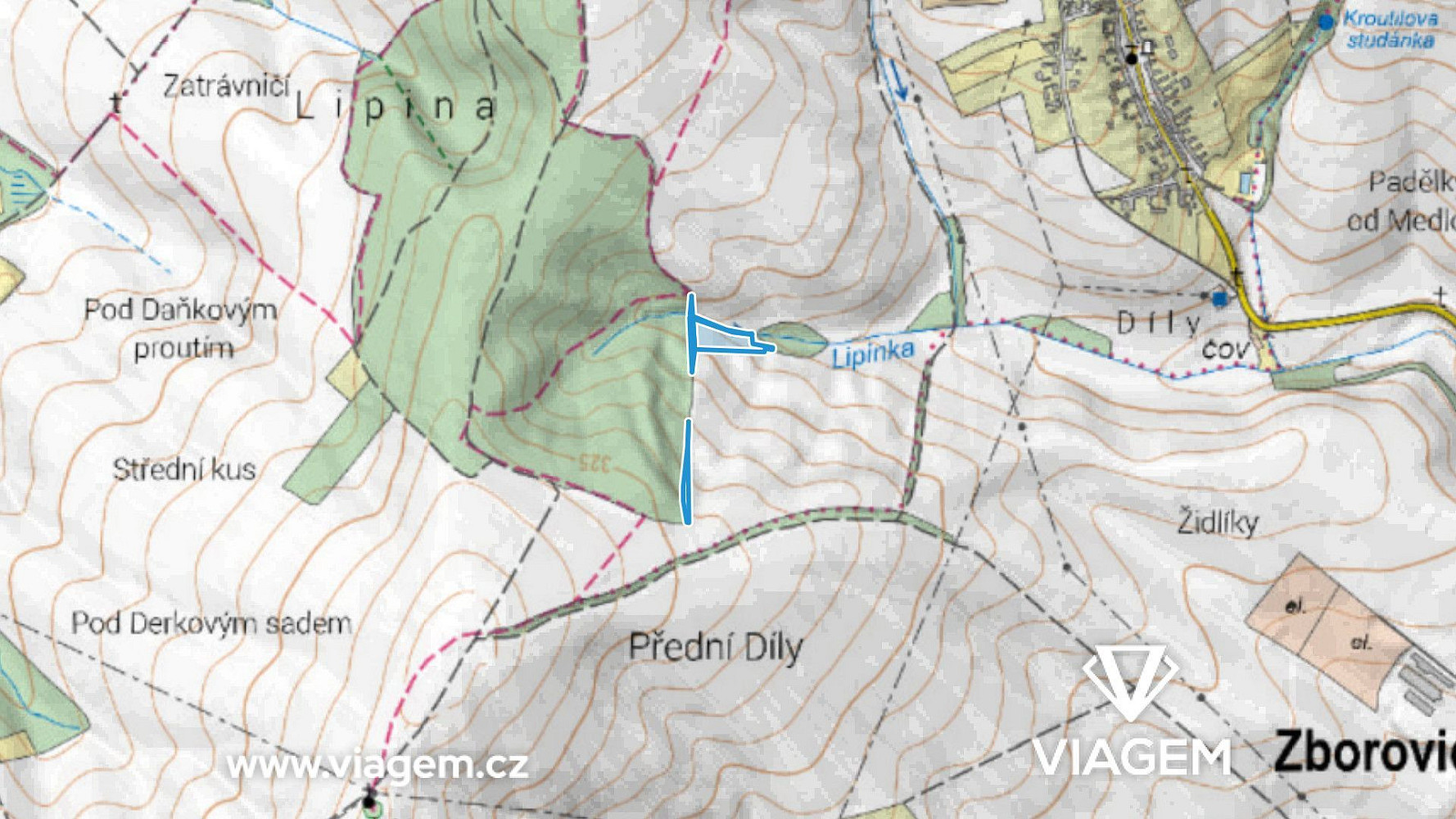 Prodej pole 1 323 m² – fotografie 3