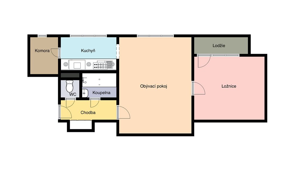 Pronájem bytu 2+1 52 m², Mladá Boleslav – náhled fotky 9