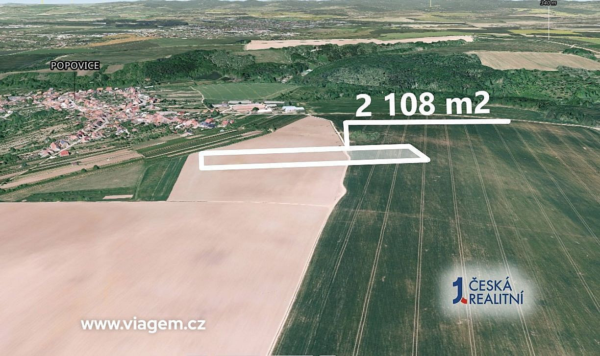 Prodej pole 527 m² – pohled 2