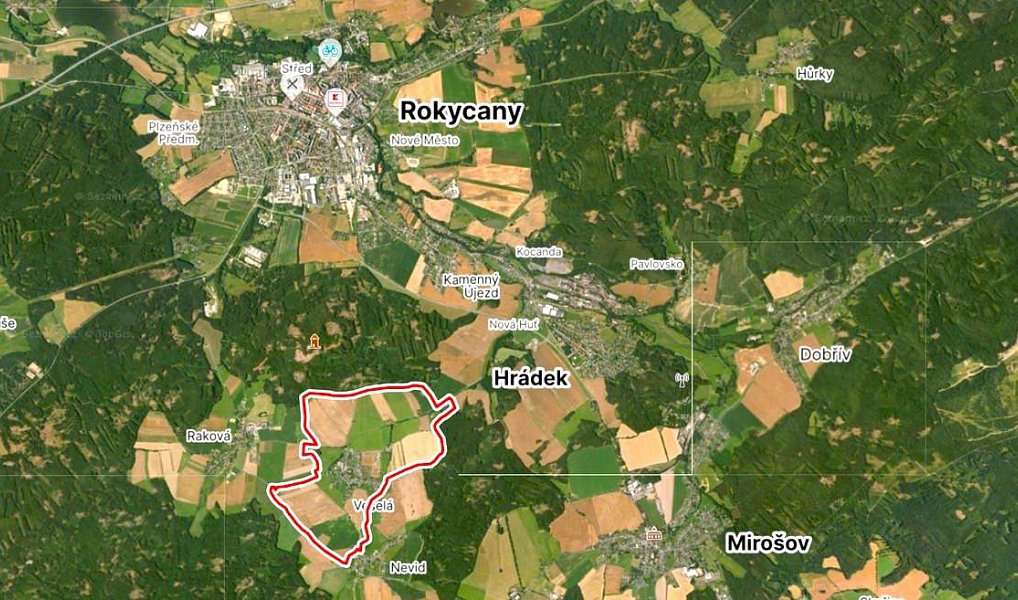Prodej stavebního pozemku 808 m², Veselá – náhled fotky 4