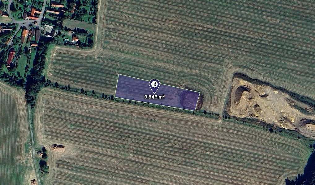 Prodej pozemku, 9846 m², Pelhřimov, Lukavec