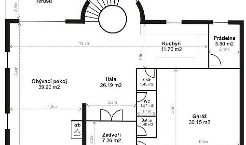 Pronájem domu 243 m² s pozemkem 387 m², Praha – náhled fotky 26