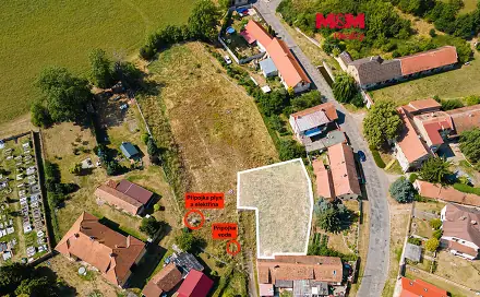 Prodej stavebního pozemku 812 m², Honbice, okres Chrudim