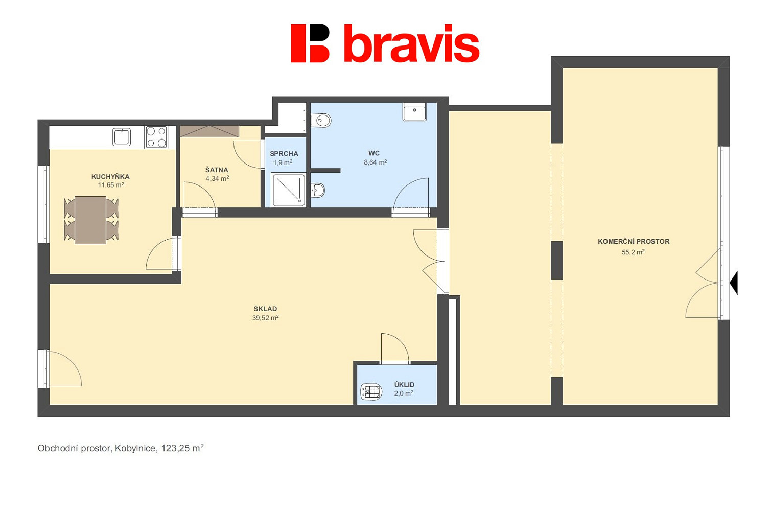 Pronájem obchodních prostor 124 m² – fotografie 5