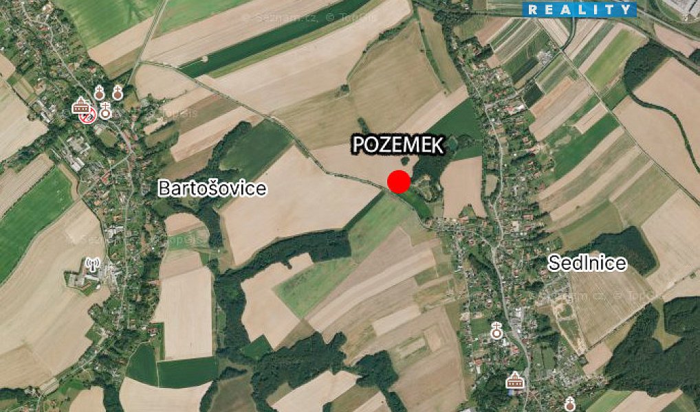 Prodej pole 1 134 m², Bartošovice – náhled fotky 3