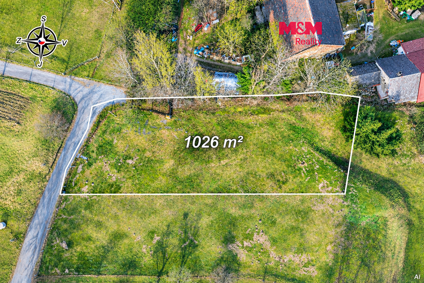 Prodej stavebního pozemku 1 026 m²