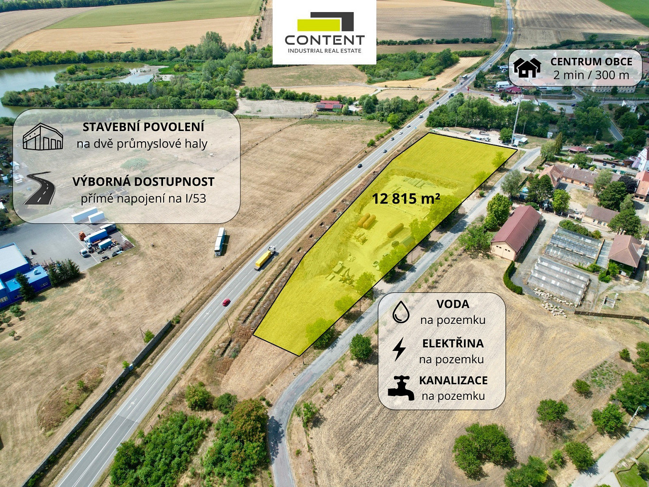 Prodej komerčního pozemku 12 815 m² – fotografie 2