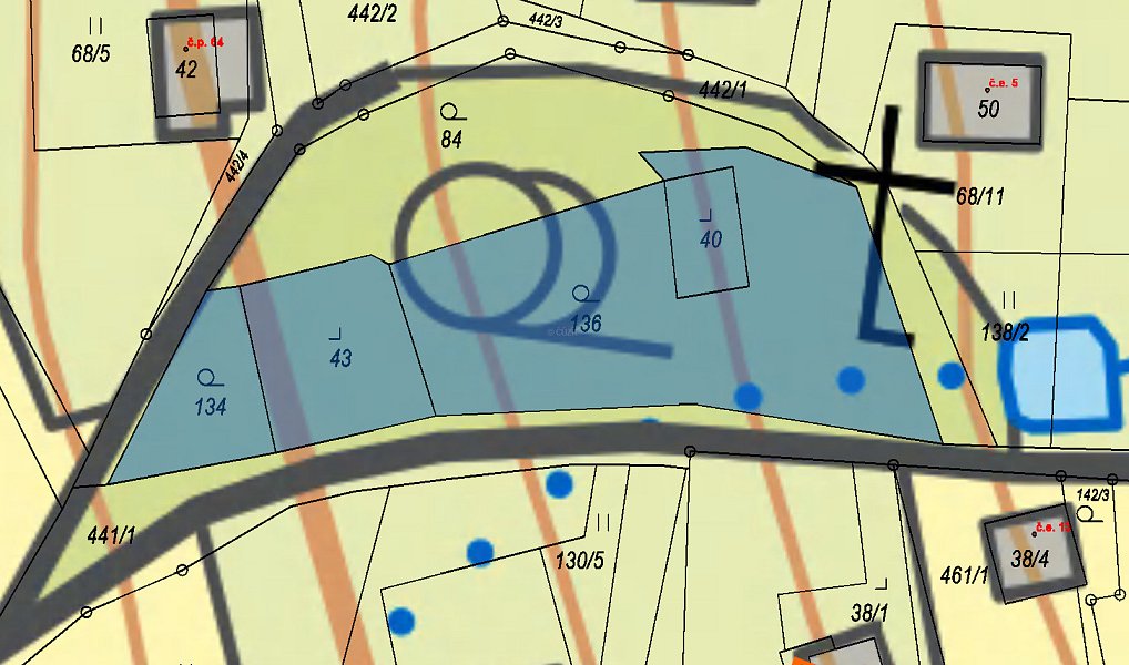 Prodej stavebního pozemku 1 388 m², Velký Šenov – náhled fotky 3