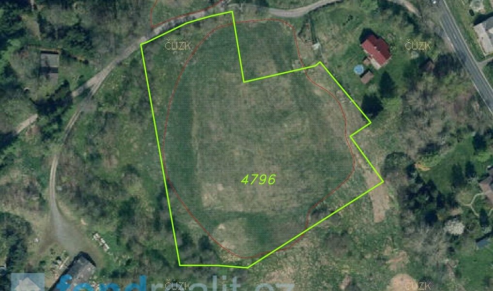 Prodej pole 50 580 m², Staré Křečany – náhled fotky 3