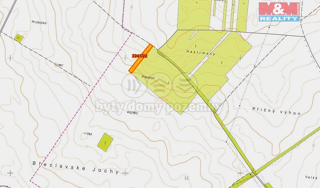 Prodej pole 612 m², Hrušky – náhled fotky 5