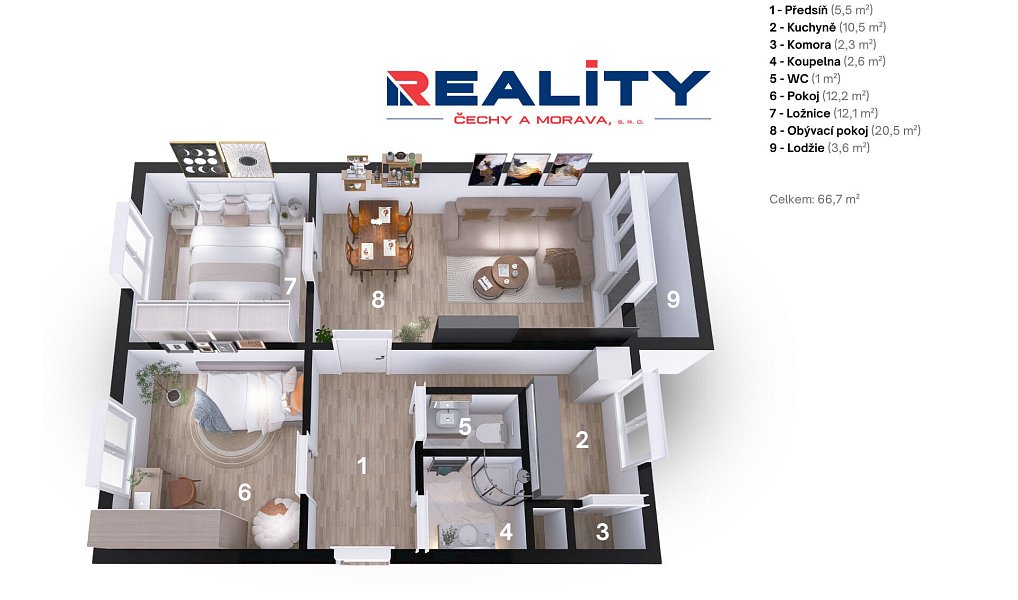 Pronájem bytu 3+1 68 m², Svitavy – náhled fotky 8