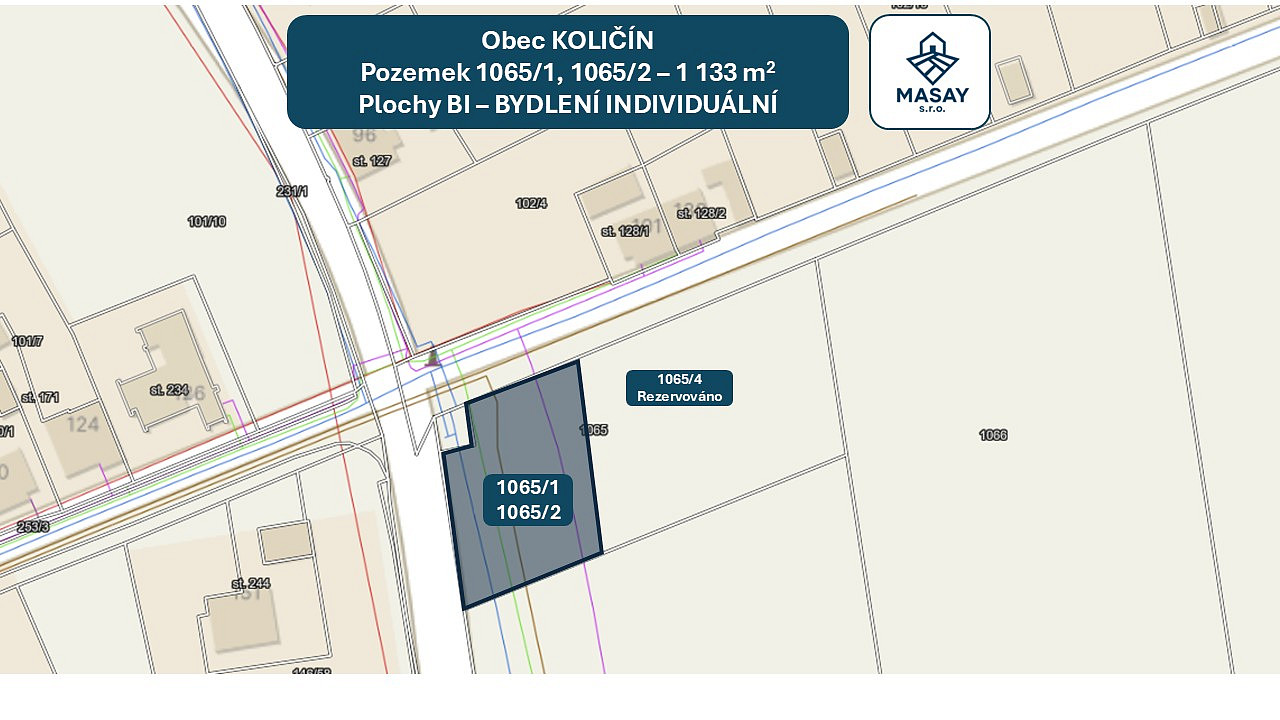 Prodej stavebního pozemku 1 133 m² – fotografie 4