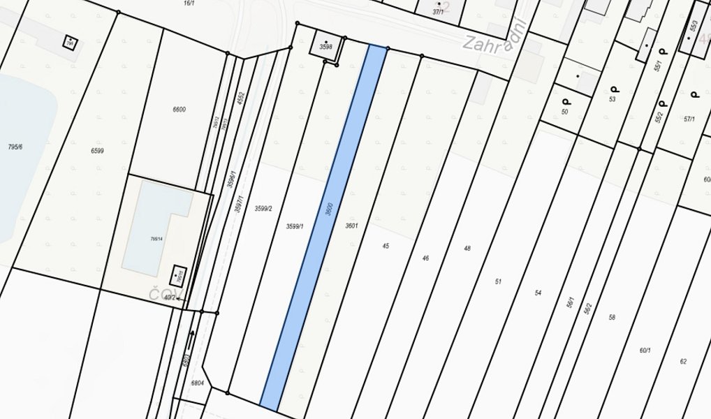 Prodej zahrady 758 m², Šanov – náhled fotky 2