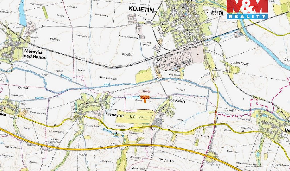 Prodej pole 1 917 m², Kojetín – náhled fotky 5