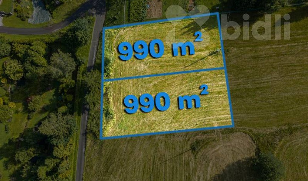 Prodej stavebního pozemku 990 m², Dolní Lomná – náhled fotky 3