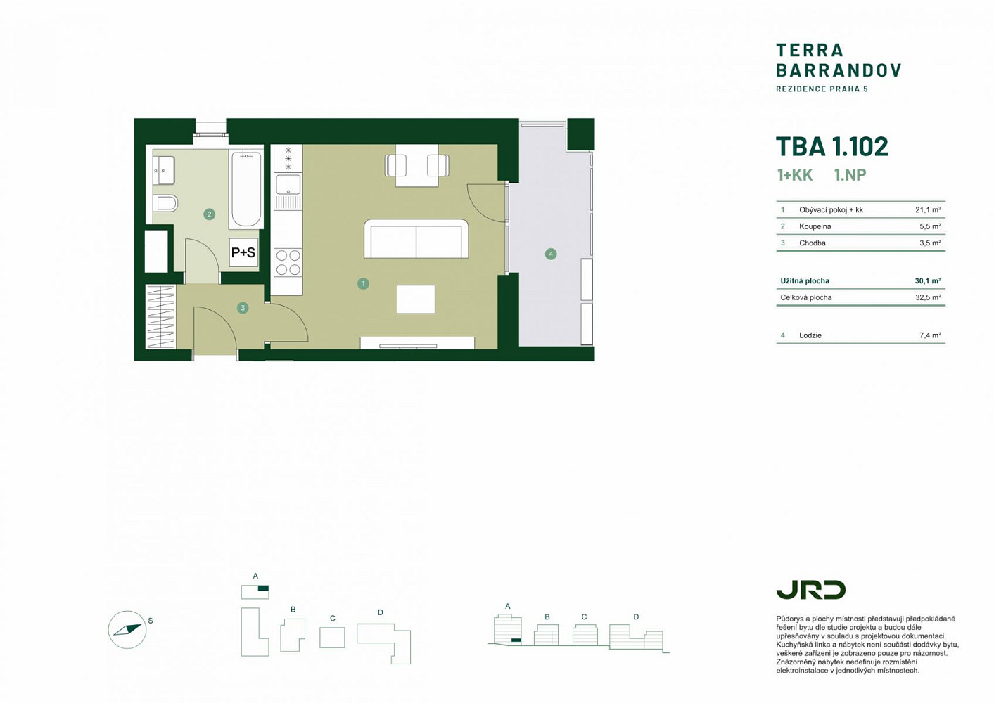 Prodej bytu 1+kk 33 m² – fotografie 2