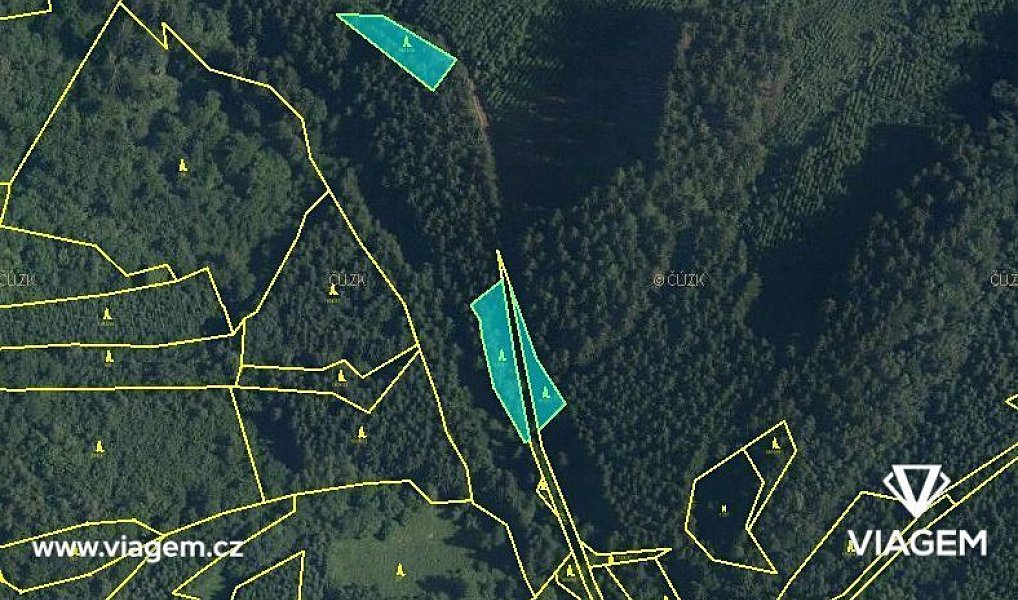 Prodej lesa 418 m², Lužná – náhled fotky 2