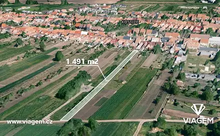 Prodej zahrady 745 m², Kostice, okres Břeclav