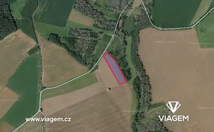 Prodej pole 2 741 m², Snět, okres Benešov