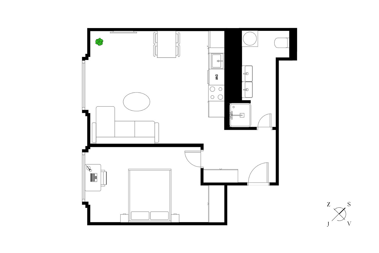 Prodej bytu 2+kk 48 m² – fotografie 3