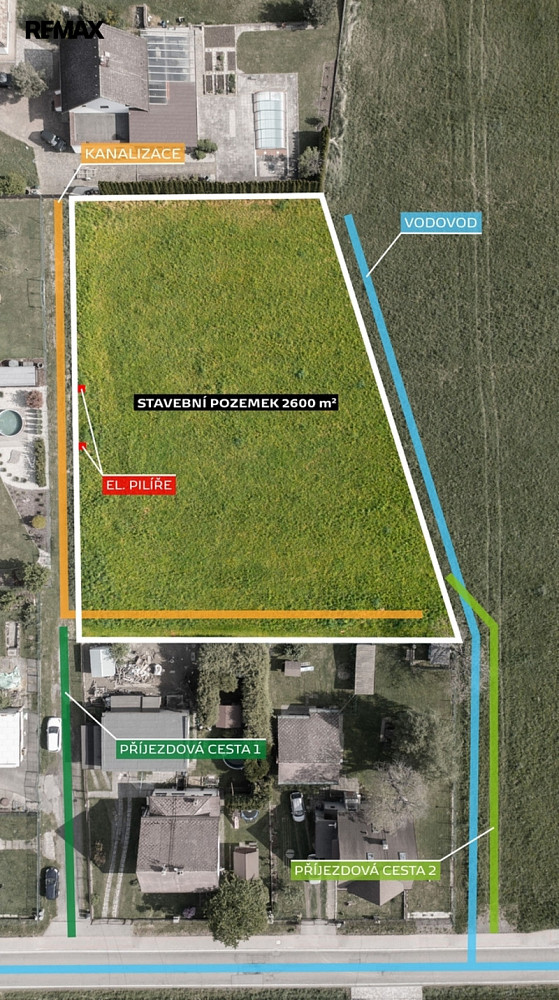 Prodej stavebního pozemku 2 600 m² — photo 3