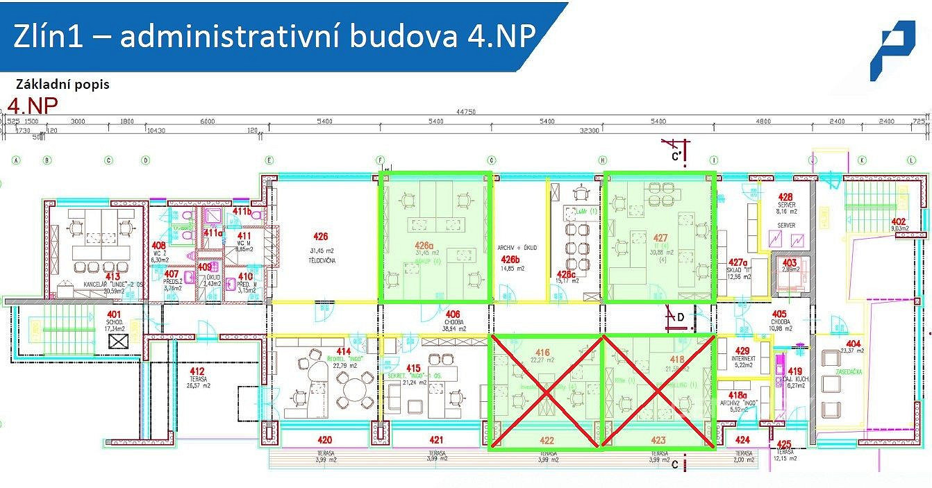 Pronájem kanceláře 62 m² – fotografie 4