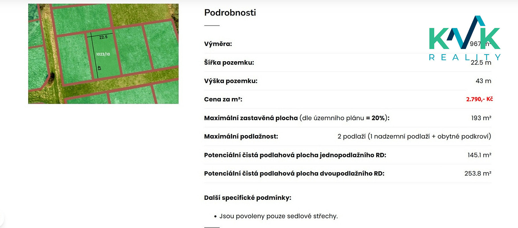 Prodej stavebního pozemku 967 m² — photo 3