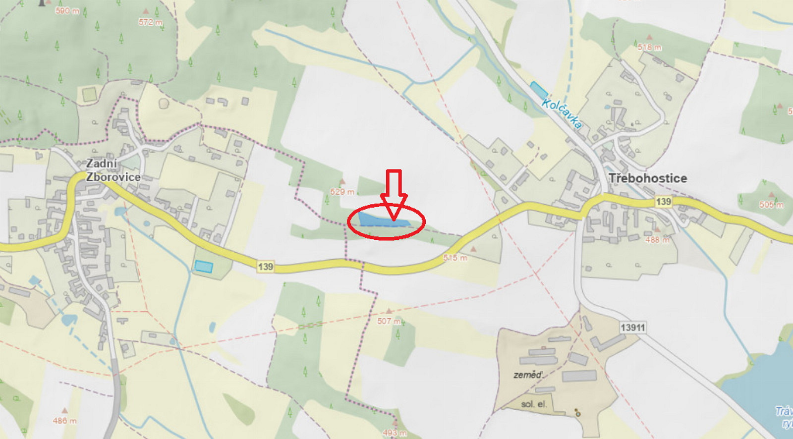 Prodej lesa 2 163 m² – pohled 3