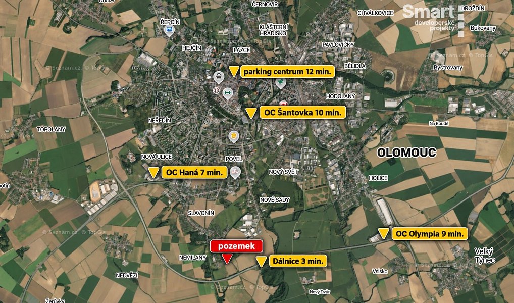 Prodej stavebního pozemku 302 m², Olomouc – náhled fotky 4