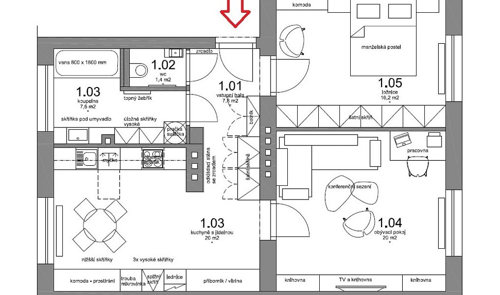 Pronájem bytu 2+1 71 m², Ostrava – náhled fotky 14
