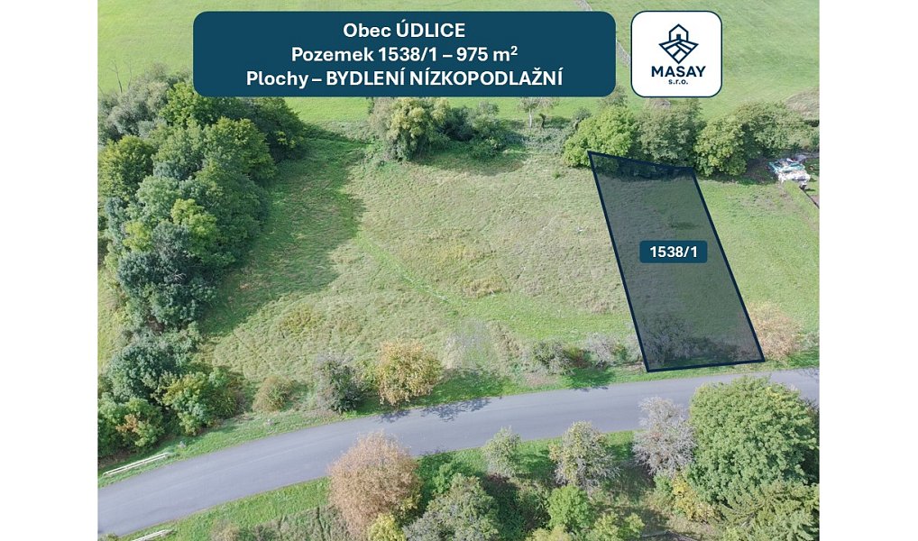 Prodej stavebního pozemku 975 m², Údlice – náhled fotky 7