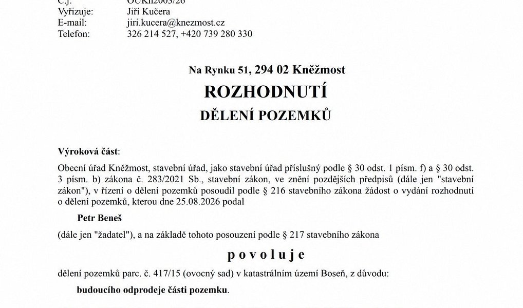 Prodej stavebního pozemku 815 m², Boseň – náhled fotky 8