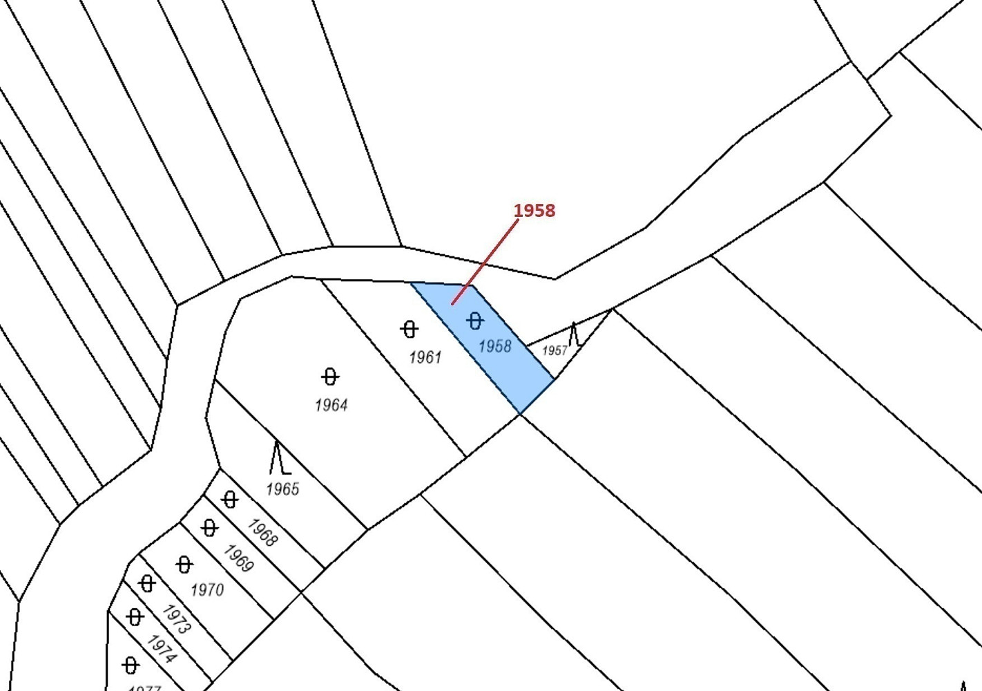 Dražba pozemku 99 m² – pohled 3