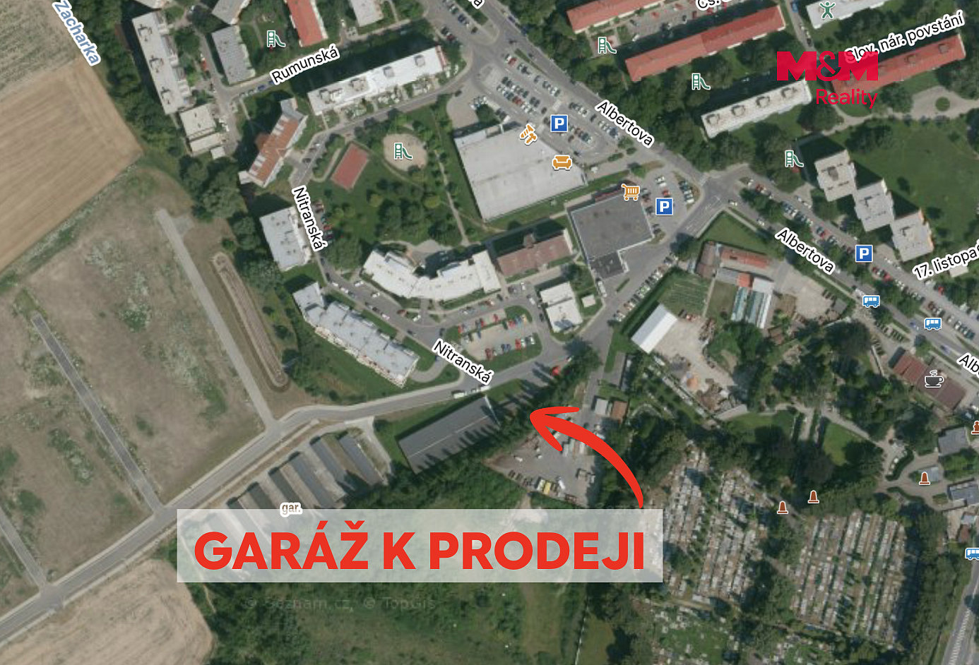 Prodej garáže, 19 m2, Kroměříž, ul. Albertova – fotografie 2