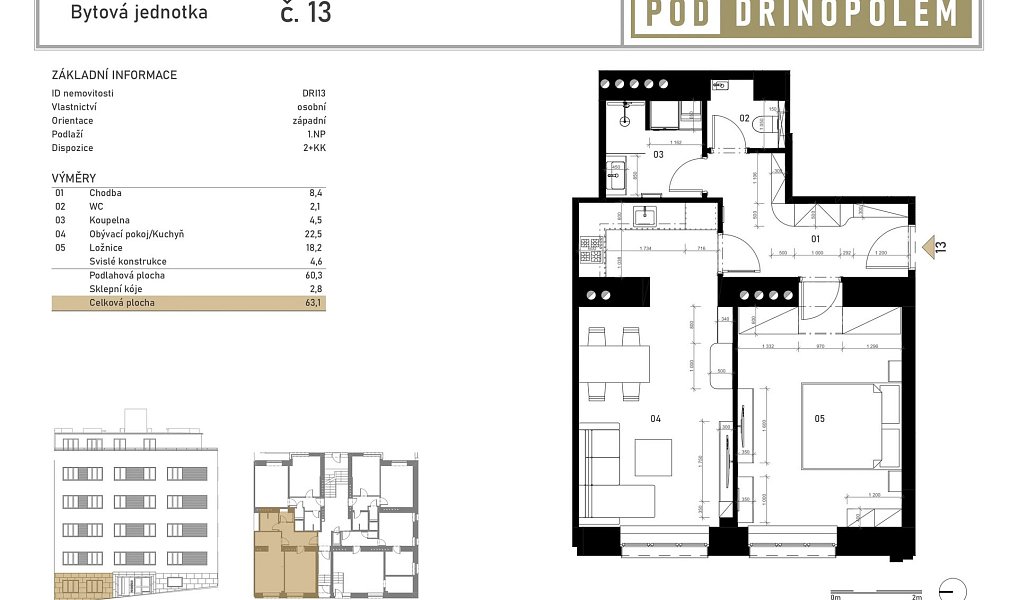 Prodej bytu 2+kk 56 m², Praha – náhled fotky 2